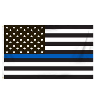 3'x5' Budget-Friendly Thin Blue Line-U.S. Outdoor Flag